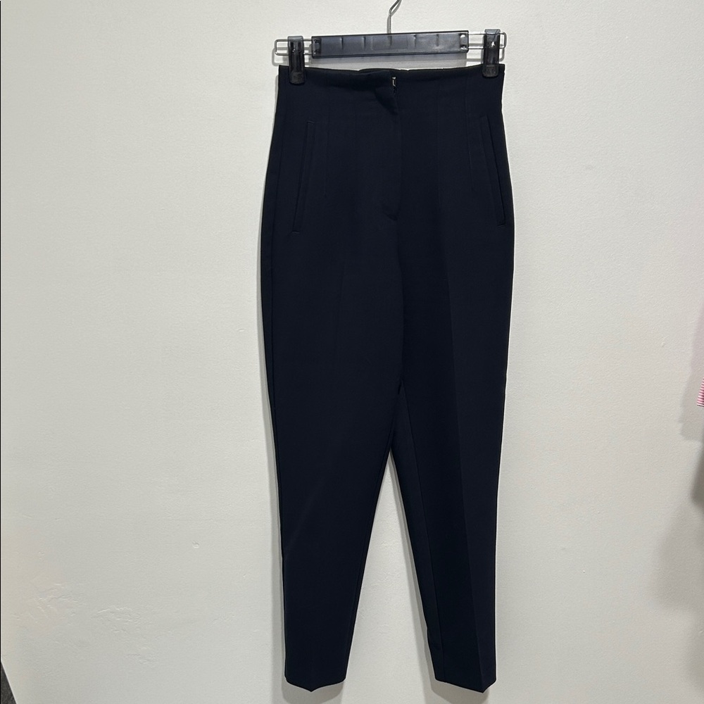 Zara Black Cropped Tailored Ankle Pants